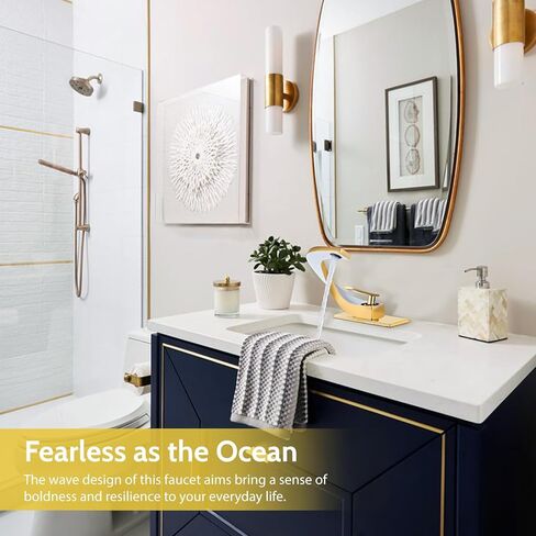 White Gold Vanity Single Hole Single Handle 1 Hole Bathrom Faucets for Sink, Modern Brass Copper Unique Faucet, Lavatory Basin Mixer Tap, llaves para lavamanos de baño, Gold Faucet for Bathroom Vanity in Saudi Arabia