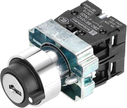 uxcell 2Pcs 22mm 3 Positions Key Locking Push Button Switch W Key DPST in Saudi Arabia