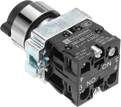 uxcell 2Pcs 22mm 3 Positions Key Locking Push Button Switch W Key DPST in Saudi Arabia