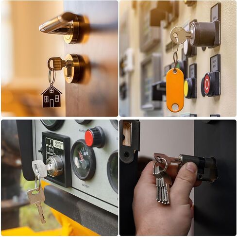 uxcell 2Pcs 22mm 3 Positions Key Locking Push Button Switch W Key DPST in Saudi Arabia