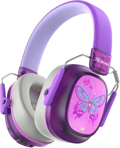 iClever Noise Cancelling Headphones for Kids Adults, Bluetooth Ear Protection with 60H Play Time, Safe Volume 80dBA, Noise Reduction Headphones for Autism Fireworks/Monster Truck, FOCUS in Saudi Arabia