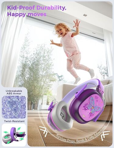 iClever Noise Cancelling Headphones for Kids Adults, Bluetooth Ear Protection with 60H Play Time, Safe Volume 80dBA, Noise Reduction Headphones for Autism Fireworks/Monster Truck, FOCUS in Saudi Arabia