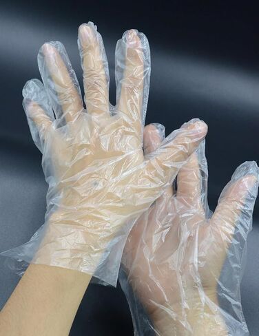 400 Count Disposable Poly Plastic Gloves for Make Sourdough Bread, Food Prep Clear Gloves: BPA-Free, Latex-Free, Powder-Free, for Household Clean Food Handling Cooking Glove, One Size Multipurpose in Saudi Arabia