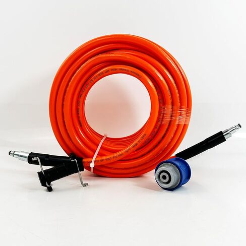 5800PSI/400Bar Ultra Flexible Pressure Washer Hose for Bosch Home Cleaning, 5M-30M High Pressure Extension Tube with Quick-Connect Adapter,(Red/Blue/Yellow/Green/Grey/Orange/Light Blue)(Yellow,16FT) in Saudi Arabia