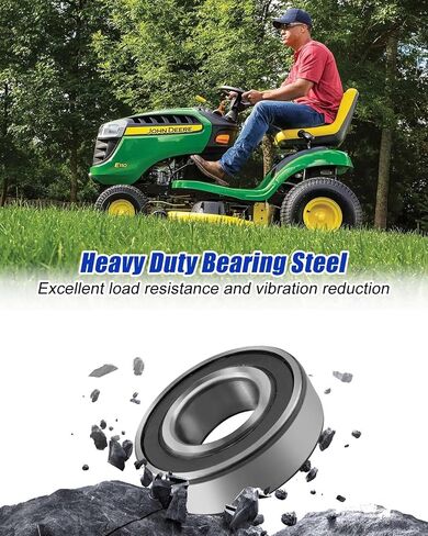 6 PCS أخدود عميق محامل مغزل الكرة مزدوجة ختم المطاط استبدال 116-0720 104-6325 ملائمة ل toro exmark horse deck محمل المغزل in Saudi Arabia