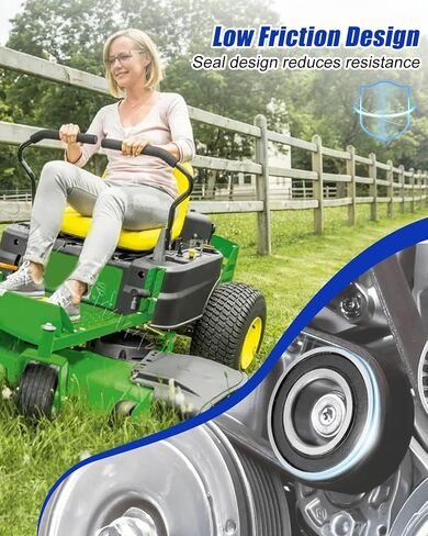 6 PCS أخدود عميق محامل مغزل الكرة مزدوجة ختم المطاط استبدال 116-0720 104-6325 ملائمة ل toro exmark horse deck محمل المغزل in Saudi Arabia