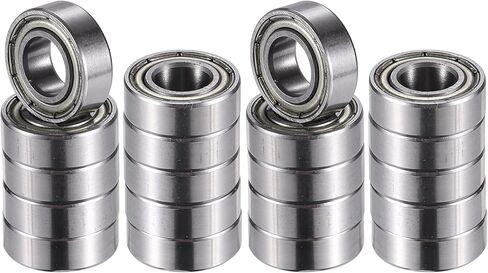 Acropix MR126ZZ 6x12x4mm Metal Shield Row Single Row Single Groove Ball Bealings Silver - حزمة 20 in Saudi Arabia