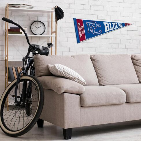 Rico Industries NCAA Presbyterian Blue Hose 12" x 30" Felt Wall Décor Pennant - Great for Home/Bed Room/Man Cave Décor in Saudi Arabia
