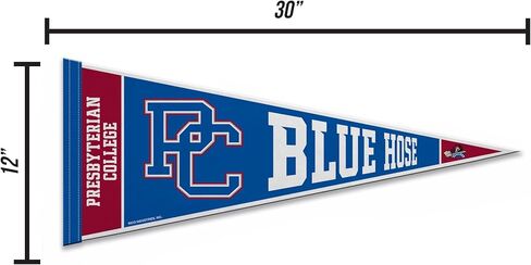 Rico Industries NCAA Presbyterian Blue Hose 12" x 30" Felt Wall Décor Pennant - Great for Home/Bed Room/Man Cave Décor in Saudi Arabia