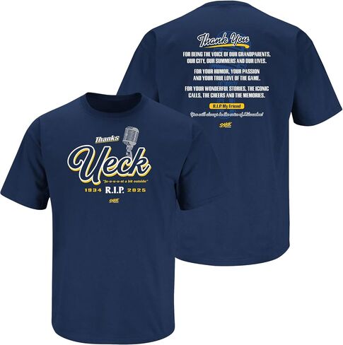 Thanks Ueck T-Shirt for Milwaukee Baseball Fans (SM-5XL) in Saudi Arabia