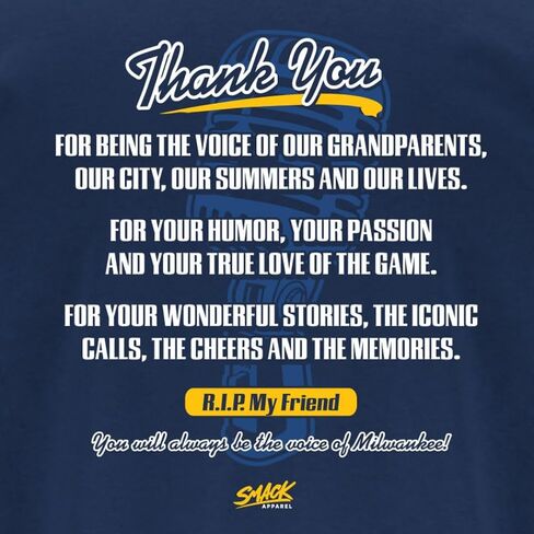 Thanks Ueck T-Shirt for Milwaukee Baseball Fans (SM-5XL) in Saudi Arabia