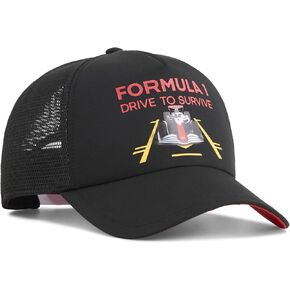 PUMA Formula 1 Drive للبقاء على قيد الحياة قبعة سائق الشاحنة الأسود - حجم واحد يناسب أكثر in Kuwait