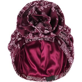 Womens Chemo Headwear Cotton Beanies Satin Lined Bonnet for Sleeping Handmade Flower Turbans for Women in Kuwait