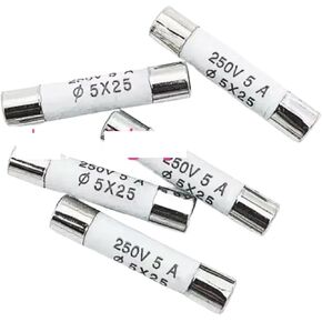 RO55 Ceramic Fuse Tube 250V 0.5A 1A 2A 3A 4A 5X25mm 0.5A 100pcs RO55(15A) in Kuwait