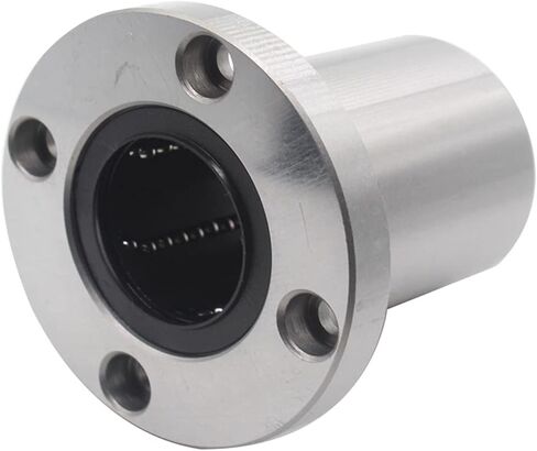 Linear Bearing LMF6UU/8UU/10UU/12UU/16UU/20UU F25-60UU Round Flange Type Linear Motion Bearing 3D Printer Linear Rod Part Linear Ball Bearings(2pcs,LMF12UU) in Saudi Arabia