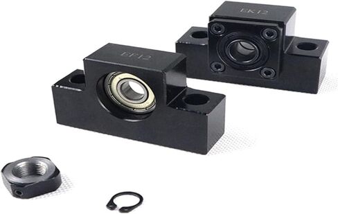 EK20+EF20 SCREW Support Bracket Bracket Fixed Bracket Linear Bearing EKEF20/EK20/FK20 for ball Scred SFU2505/2510/2525 in Saudi Arabia