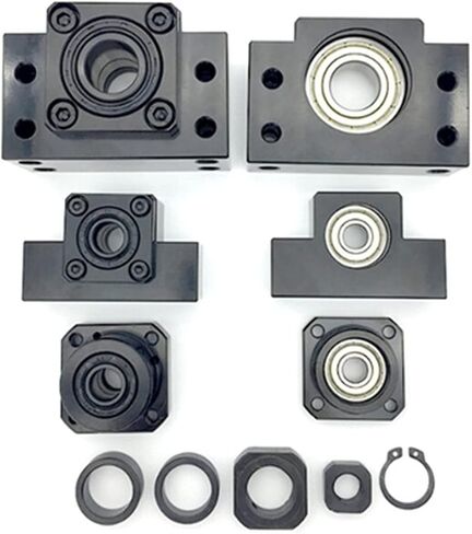 EK20+EF20 SCREW Support Bracket Bracket Fixed Bracket Linear Bearing EKEF20/EK20/FK20 for ball Scred SFU2505/2510/2525 in Saudi Arabia