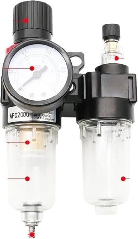 AFC2000 G1/4 Air Compressor Oil Water Separator Air Filter Used To Reduce Pressure Valve Regulator AFR2000 + AL2000(AFC-SMPM20) in Saudi Arabia