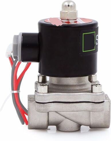 1PCS 1/2" stainless steel electric solenoid valve 24V AC normally closed(G) in Saudi Arabia