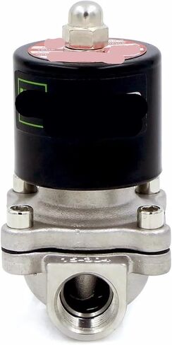 1PCS 1/2" stainless steel electric solenoid valve 24V AC normally closed(G) in Saudi Arabia
