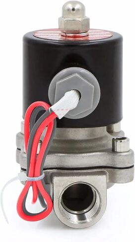 1PCS 1/2" stainless steel electric solenoid valve 24V AC normally closed(G) in Saudi Arabia