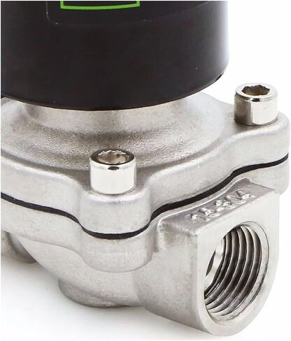 1PCS 1/2" stainless steel electric solenoid valve 24V AC normally closed(G) in Saudi Arabia