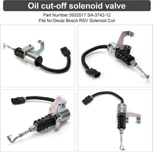 SA-3799-12 Car 12V/24V Fuel Shut off Solenoid Valve 1751ES 7-19007 SA-3742-12 Compatible(24V) in Saudi Arabia