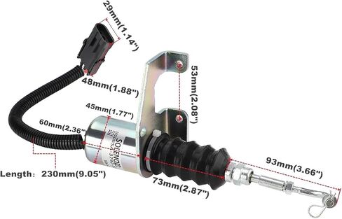 SA-3799-12 Car 12V/24V Fuel Shut off Solenoid Valve 1751ES 7-19007 SA-3742-12 Compatible(24V) in Saudi Arabia
