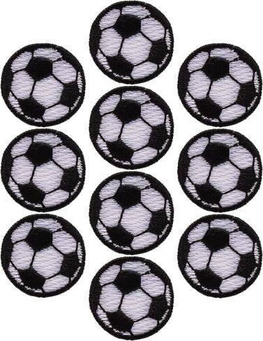 بقع جائزة كرة القدم بالأبيض والأسود المطرزة ، قطرها 1 بوصة in Kuwait