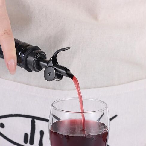 beyonday 3pcs Self Closing Liquor Bottle Pourers - Gold, Auto Flip Wine Bottle Stoppers with Rubber Dust Cap & Cleaning Brush, Weighted Olive Oil Vinegar Dispenser Spout, Fit about 3/4'' Bottle Mouth in Kuwait