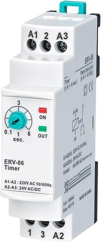 ERV-XX على التتابع وقت التأخير الإلكترونية قابلة للتعديل 1PCs (110VAC 24DC ، ERV-06 0.1-6SEC.) in Kuwait