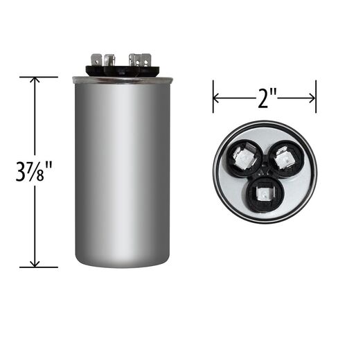 الولايات المتحدة الأمريكية 30+5 UF/MFD 370 440 VAC VOLTS ROUND DUAL RUN CAPACITOR 50/60 HZ in Kuwait