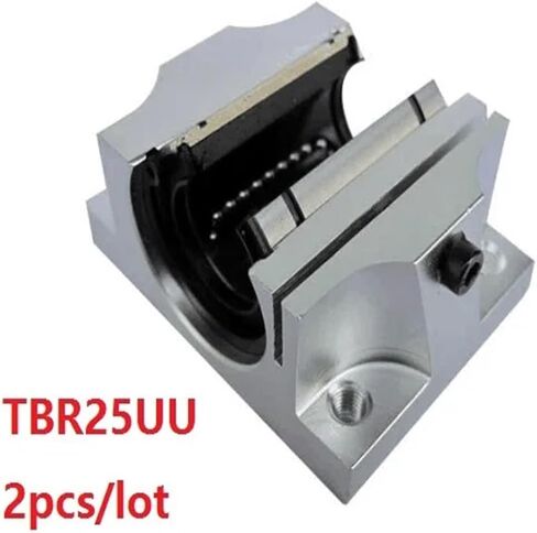 2pcs/lot TBR25UU 25mm Linear Ball Bearing Support Block Router in Saudi Arabia