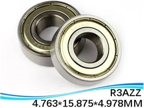 10pcs R3azz Bearing 3/16 "x5/8" x0.196 "4.763 * 15.875 * 4.978 مم بوصة مصغرة محمية لأخدود عميق تحمل R3A (ABEC-5) in Saudi Arabia