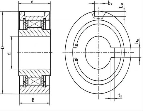 1pcs CK-A 2060 20x60x24 مم الإسفين أحادي الاتجاه in Saudi Arabia