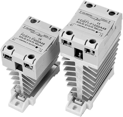 10A 25A 40A 60A 80A 100A مرحلة واحدة من SSR Solid State Relay مع التتابع الصناعي الحراري DIN RAIL MOUNT 1PCS (DC Control DC ، 80A) in Saudi Arabia