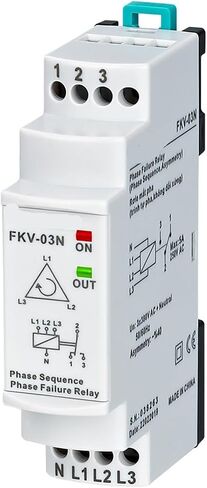 FKV-03N 3 * 380VAC مع فشل الطور ثلاثية الطور ، عدم تناسق الطور (ثابت. 40 ٪) ، ترحيل تسلسل الطور in Saudi Arabia