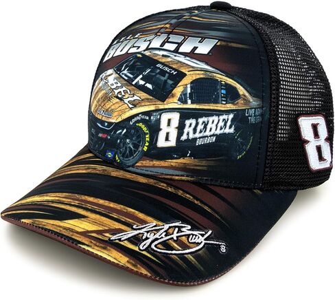 Kyle Busch 2025 صامت قبعة شبكة السيارات الأسود in Kuwait