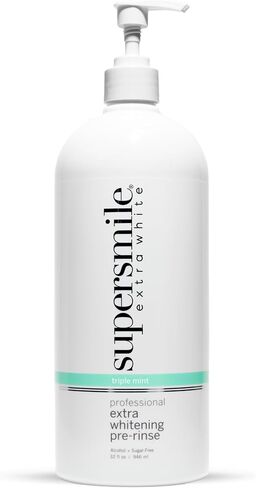 Supersmile Extra Whitening Pre-Rinse - Clinically Formulated Pre-Brush Mouthwash, Cleans and Whitens Teeth in Hard-to-Reach Places - Fresh Breath - Alcohol Free - Sugar Free in Saudi Arabia