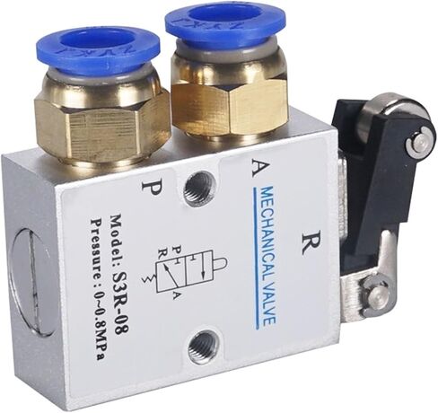 1 قطعة ميكانيكية الصمام S3R-M5 رافعة رافعة ميكانيكية مع M5 "BSP M5 بوصة 3 طريق 2 الموضع (S3R-M5 PC8-M5) in Kuwait