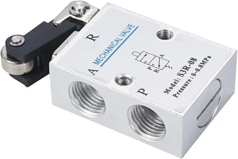 1 قطعة ميكانيكية الصمام S3R-M5 رافعة رافعة ميكانيكية مع M5 "BSP M5 بوصة 3 طريق 2 الموضع (S3R-M5 PC8-M5) in Kuwait