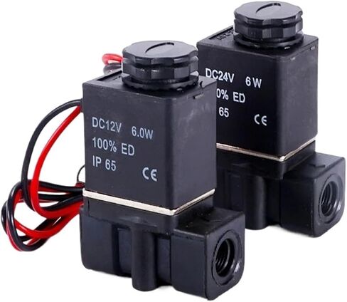 2P025 ثنائي الاتجاه اللولبي الصمام اللولبي هندسة صمام بلاستيك صمام بلاستيك مغلق عادة AC220V DC12V DC24V (2P025-06 AC220V) in Saudi Arabia