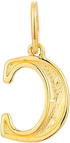 The World Jewelry Center 14k Yellow Gold Initial A-Z Charm Pendant - Select Option in Saudi Arabia