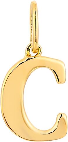 The World Jewelry Center 14k Yellow Gold Initial A-Z Charm Pendant - Select Option in Saudi Arabia