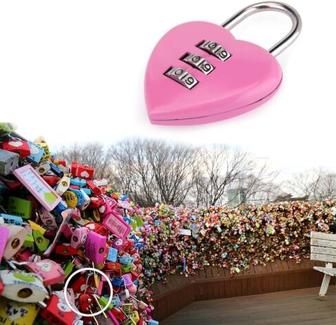1Pc/Set Pink Love Heart Shape Combination Padlock for Girls Women Locker Lock,Locker Locks with Code,Mini 3-Digit Password Resettable Code Locker Lock for School Pink,Combination Locks in Saudi Arabia