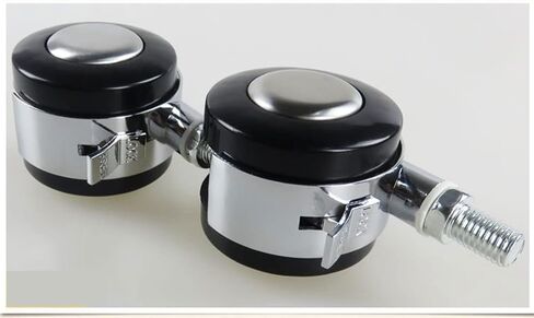 العجلات الهادئة 2 بوصة M10x14mm الأثاث عجلات العجلات سبيكة جولة جولة الأثاث الأجهزة الأثاث 4pcs in Saudi Arabia