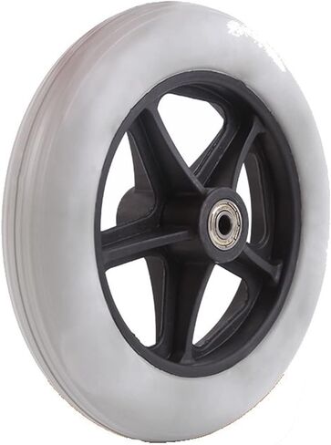 Front Wheel Universal Wheel Polyurethane Solid Tire Wear-resistant 6 Inch 7 Inch 8 Inch 1Pcs(6inch Black) in Saudi Arabia