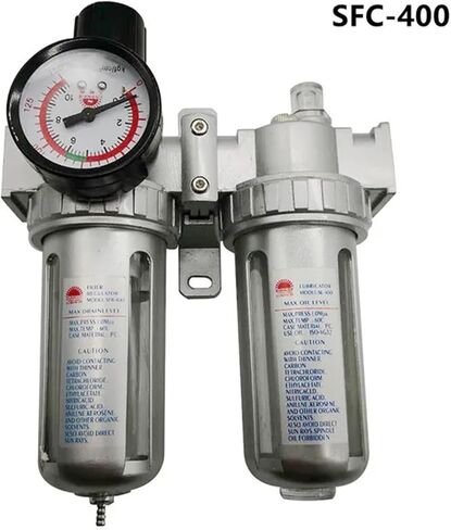 SFC-400 SFC-300 SFC-200 Air Compressor Air Filter Regulator Oil Water Separator Trap Filter Regulator Valve Automatic Drain(SFC-300 NOJOINT) in Kuwait