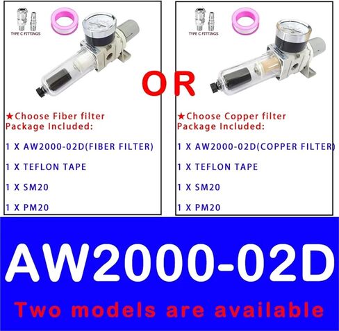 AW2000-02 AW3000-03 AW4000-04 ضاغط مرشح الهواء مرشح وحدة التحكم في زيت منظم ضغط الهواء الهوائي (AW3000-03D SM30PM30) in Kuwait