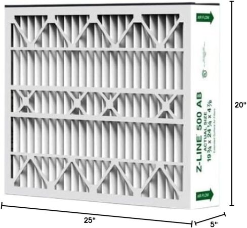Glasfloss ZL 20x25x5 MERV 10 Air Cleaner Filter replacements for Trion Air Bear. 2 Pack. Exact Size: 24-1/4 x 19-3/4 x 4-7/8 in Kuwait